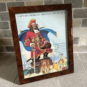 FRAMED 1991 Captain Morgan Spiced Rum Vintage Print Ad Magazine Page